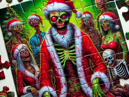 Zombie Christmas Jigsaw: Holiday Fun 4 Horror Fans Game cover image