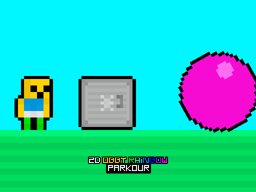 2d Obby Rainbow Parkour Game