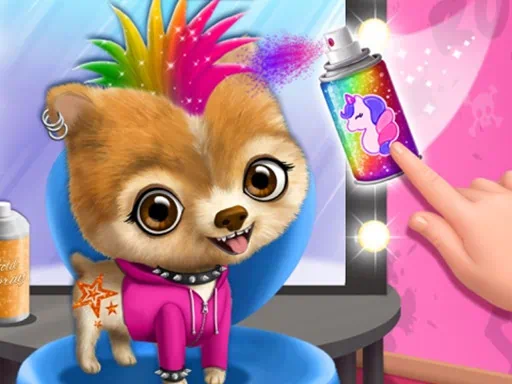Rock Star Animal Hair Salon Game