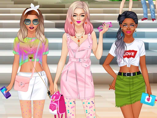 College Girls Team Fashion Makeover Game