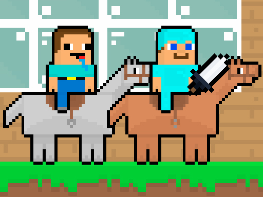 Noob Vs Pro Horsecraft Game