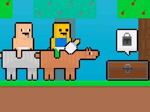 Baby Noob Vs Baby Obby Horse Game