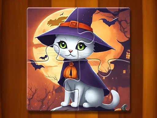 Nakakatakot na Halloween Jigsaw Puzzle Game larawan ng takip